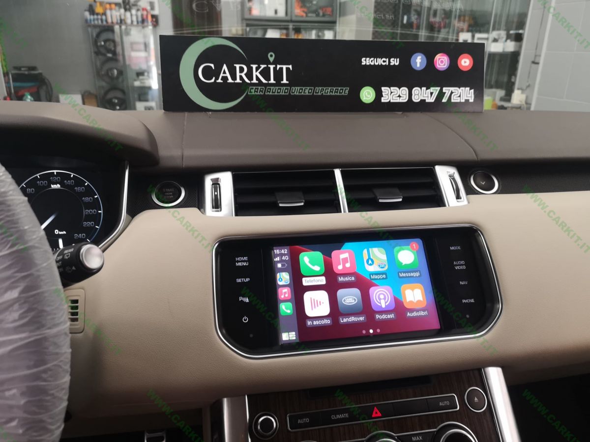 INTERFACCIA APPLE CARPLAY IOS E ANDROID AUTO RANGE ROVER EVOQUE ...