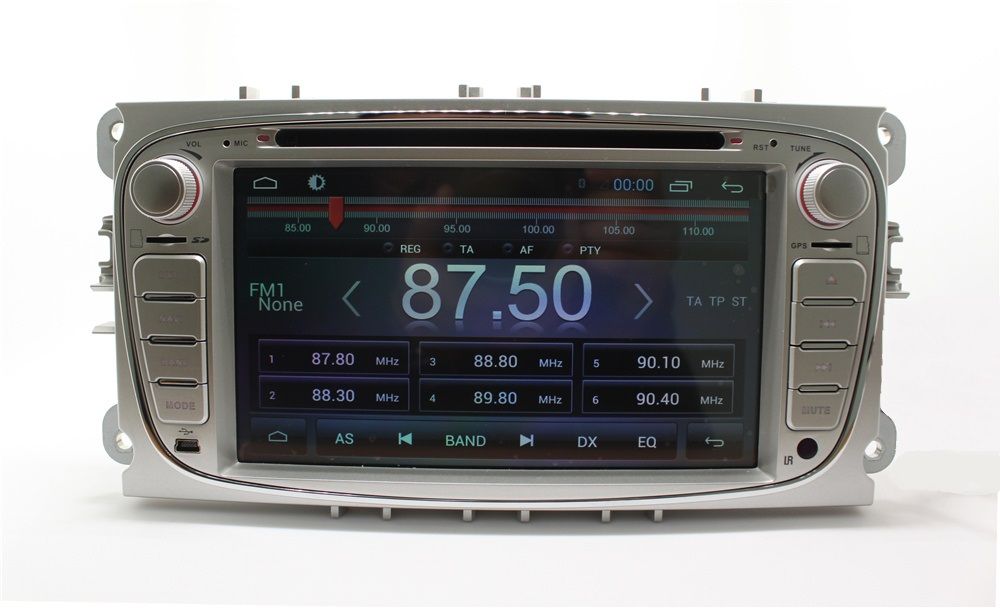 Mascherina 2 DIN Per Ford Focus II, C-Max, S-Max, Fusion, Transit, Fiesta III (2005-2008) – Pannello Per Navigazione Radio Stereo, Nero